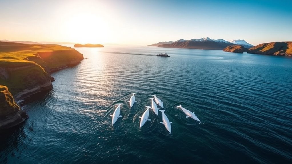 best beluga whale viewing