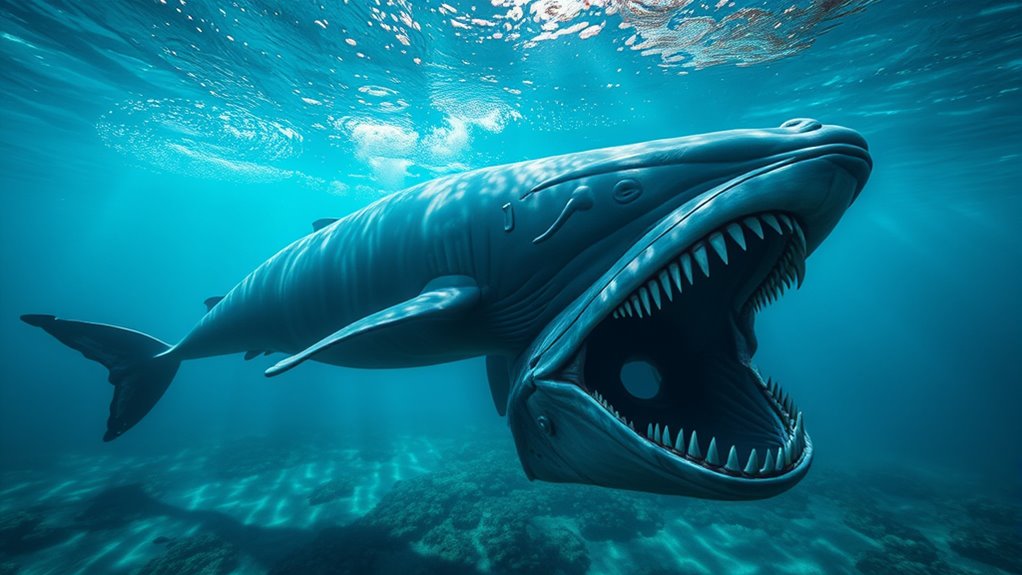 blue whale cannot eat megalodon