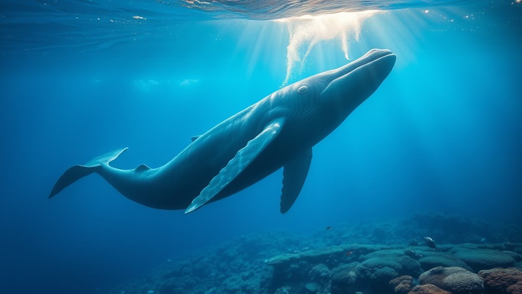 blue whale sperm volume exaggerated