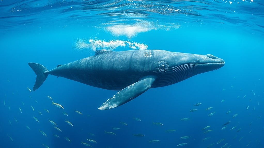 blue whale swimming speed