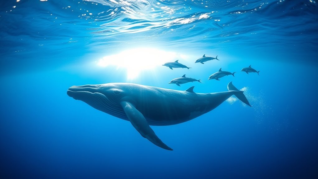 blue whales are moderate speed