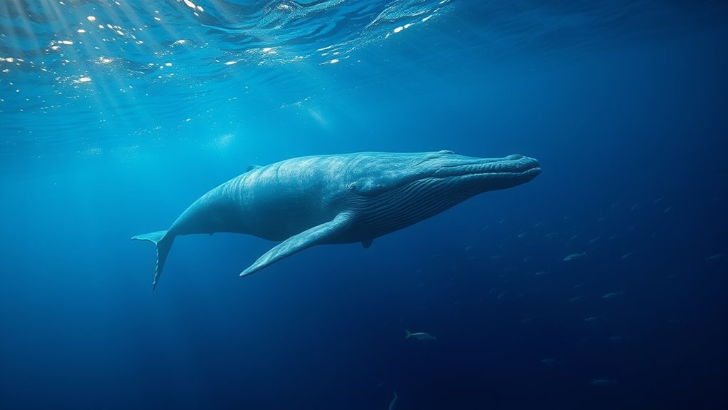 blue whales steady cruising speed