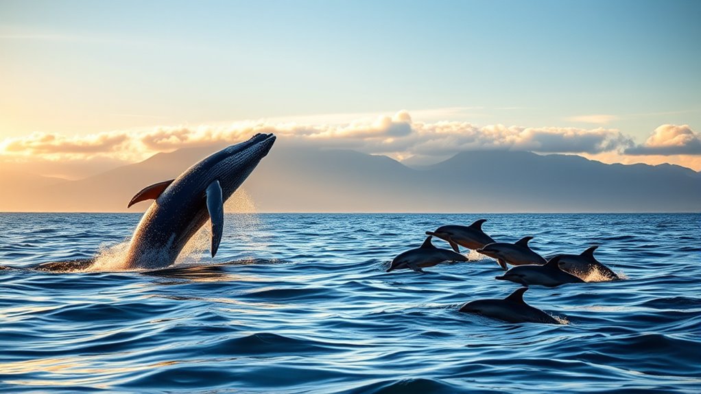 calmer seas boost whale activity