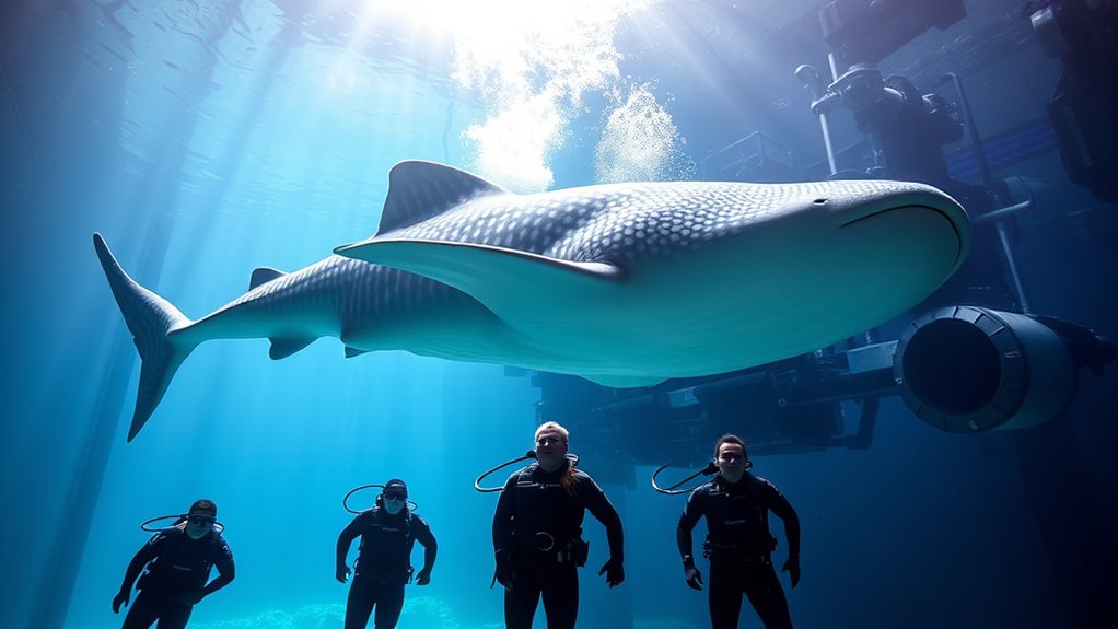 careful whale shark transportation