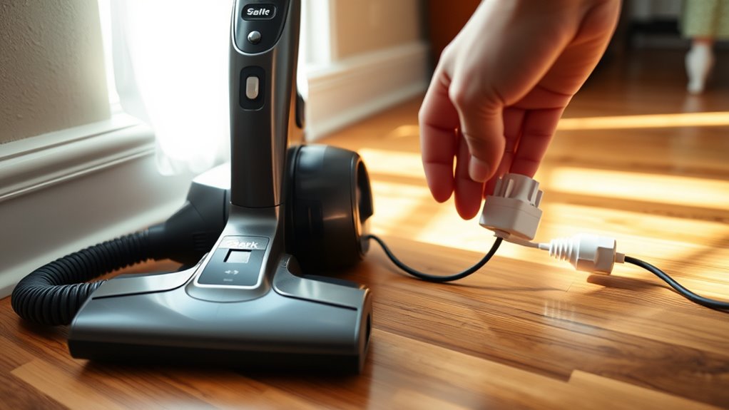 check power reset vacuum