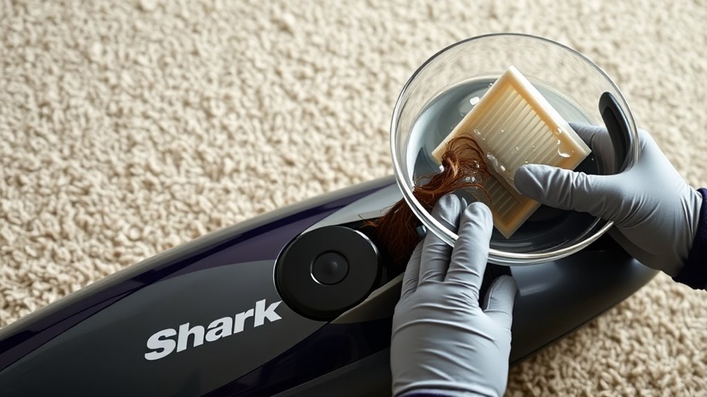 clean filters and remove debris