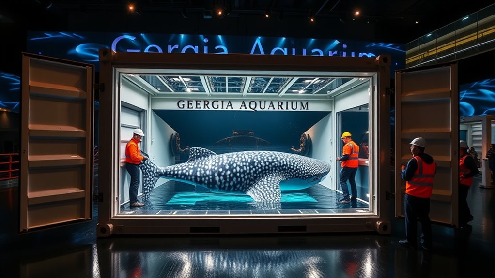 custom whale shark transport containers