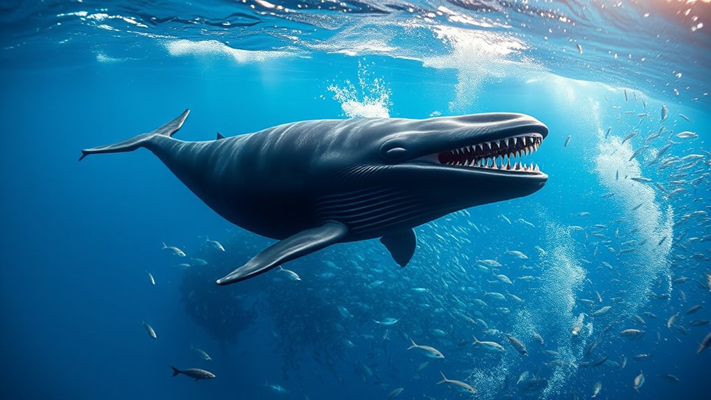 deep sea squid and fish