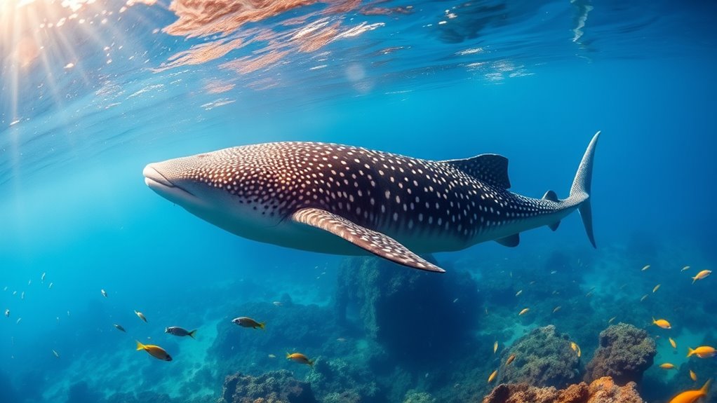 diving with giant whale sharks