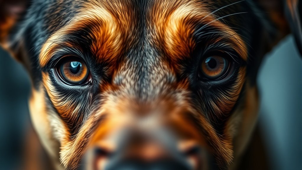 dog s eye white exposure