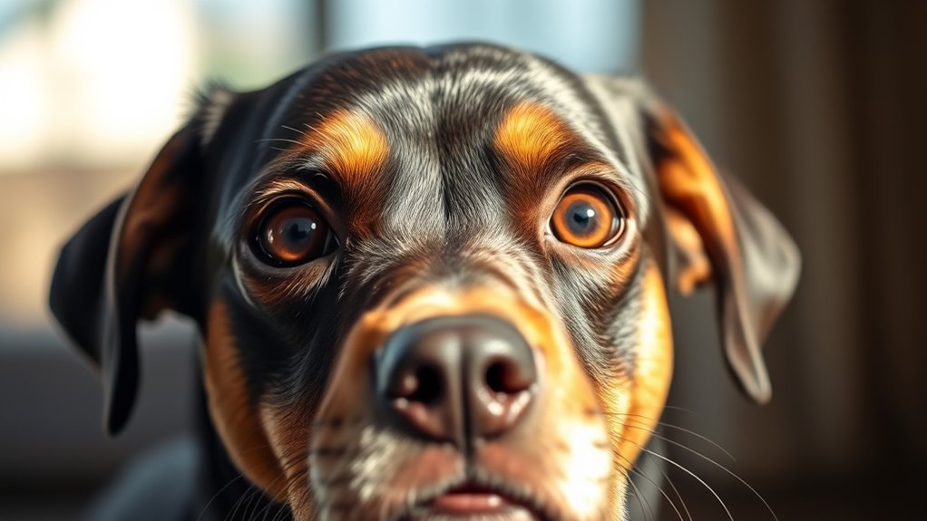 dog stress signals observed