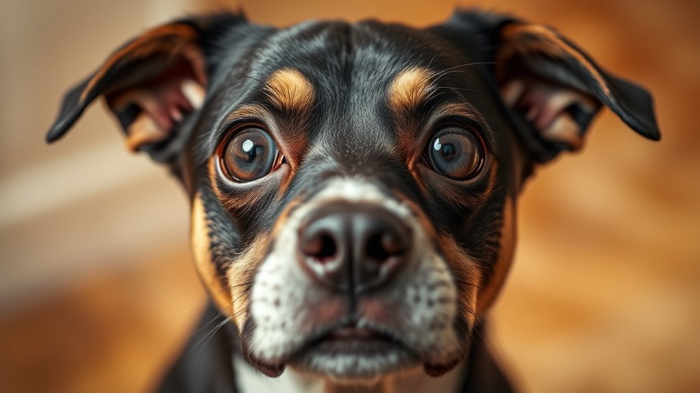 dog whale eye signals stress