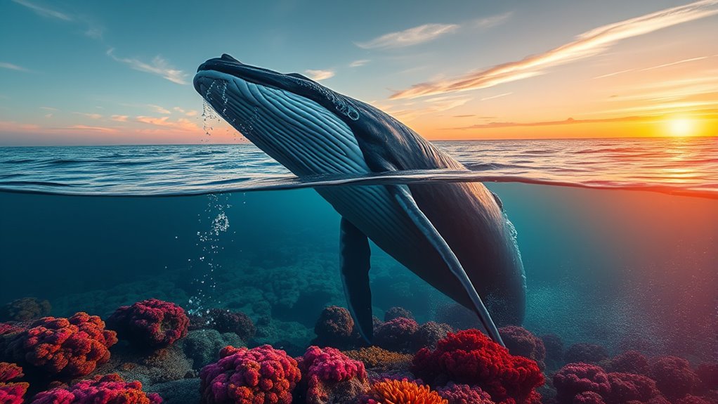 dreaming of a whale symbolizes emotional depth