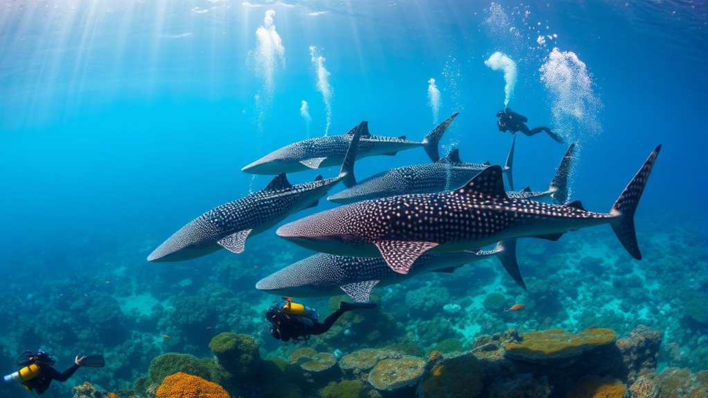 high density whale shark encounters