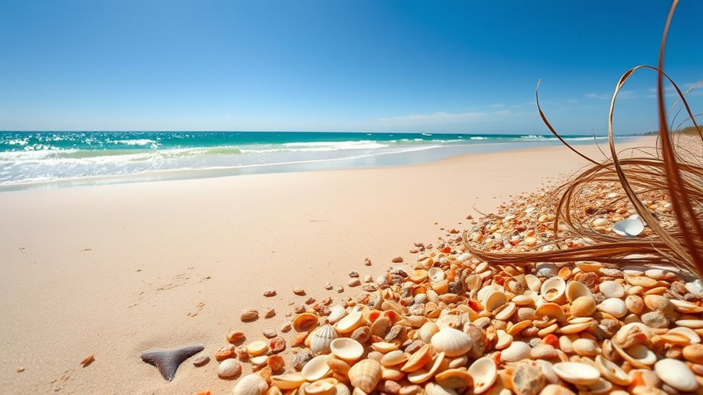 identify shell beds shoreline fossils