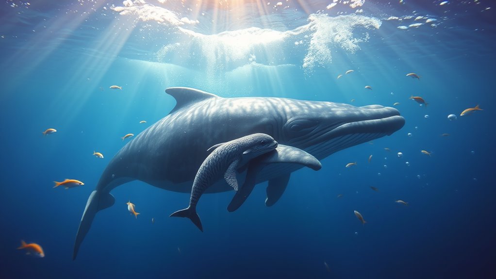 large nourished dependent calves