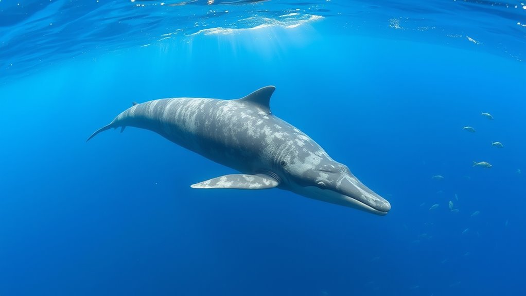 minke whales size range