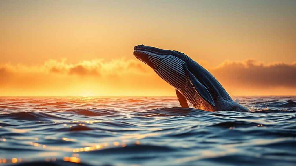 morning light improves whale spotting