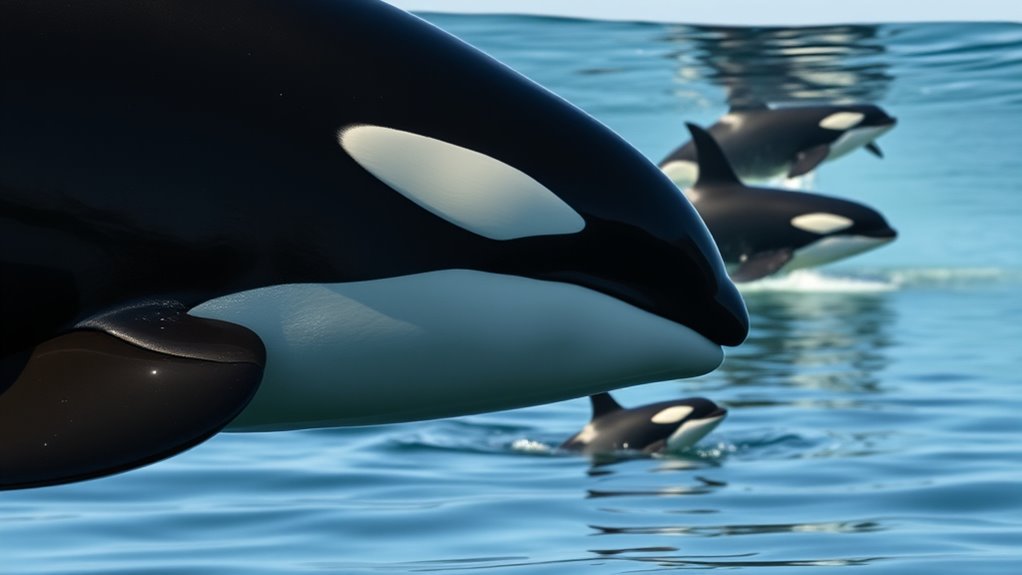 orcas are large dolphins