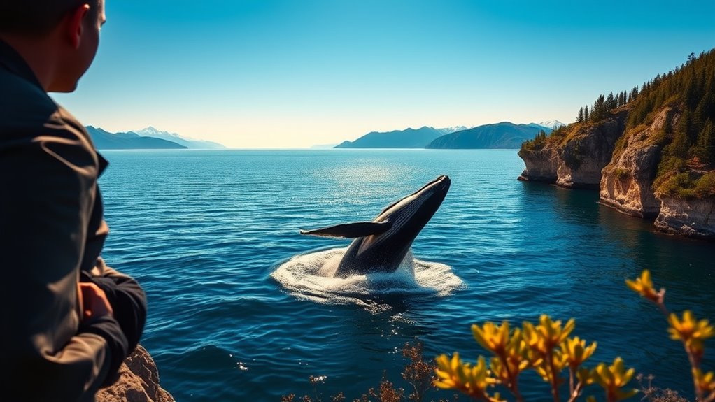 peak whale watching months