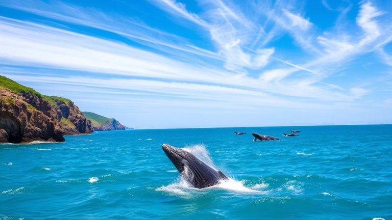 peak whale watching months