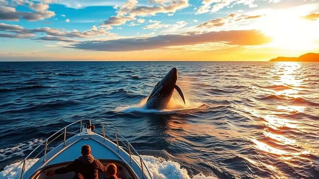 peak whale watching season