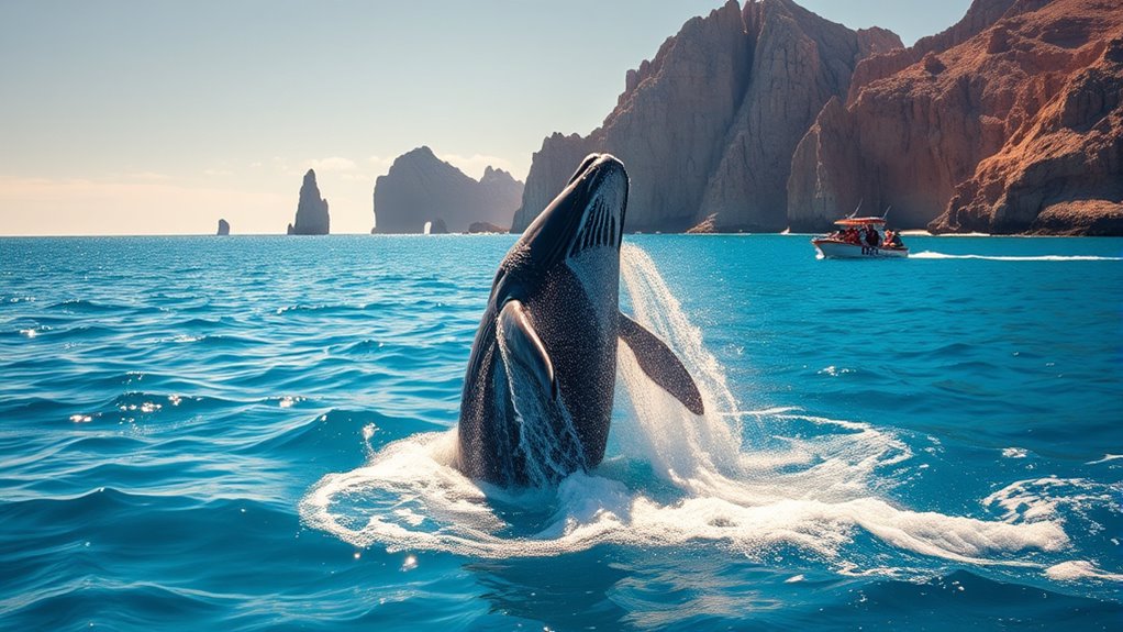 peak whale watching season