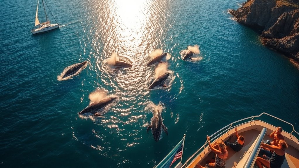 peak whale watching seasons