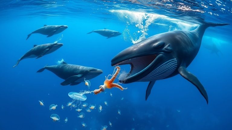 pilot whales feed on squid