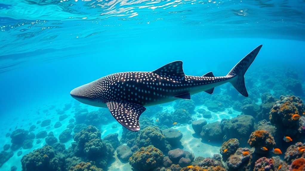 rare offshore whale shark sightings