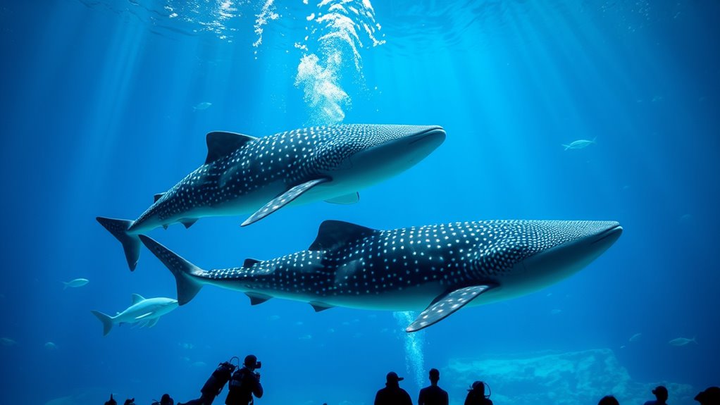 rescued whale sharks journey