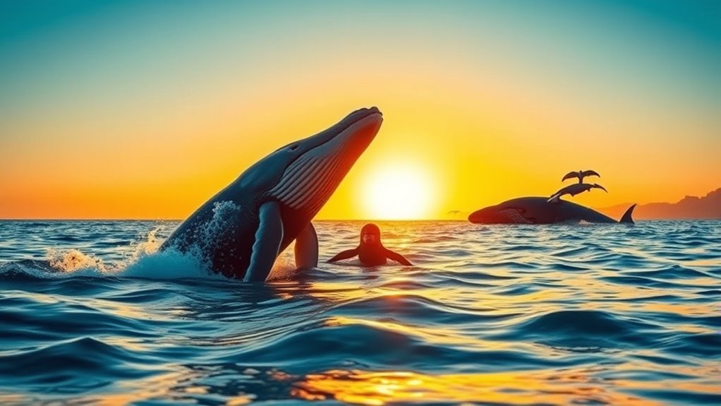 seasonal whale species sightings