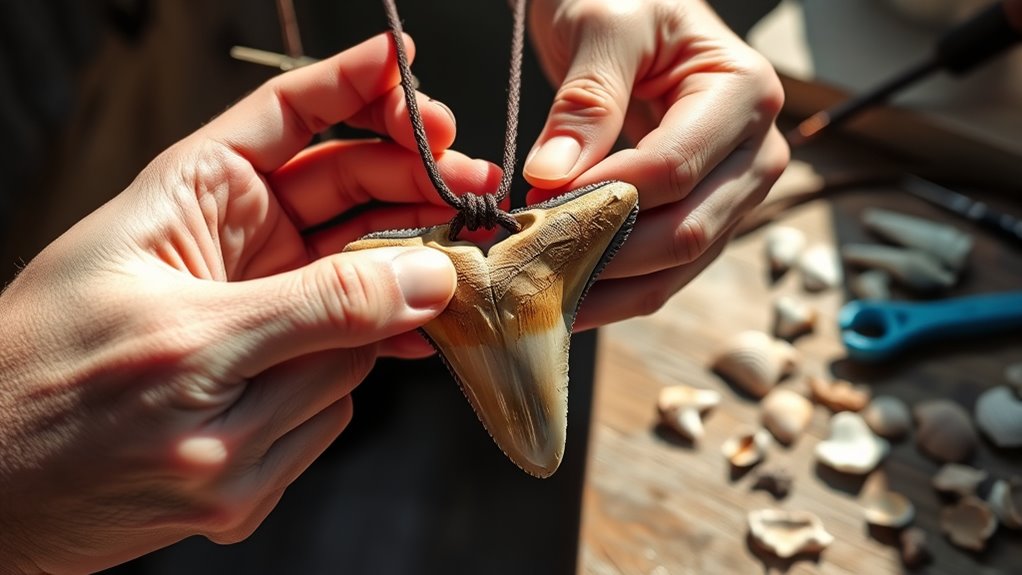 securely thread and knot