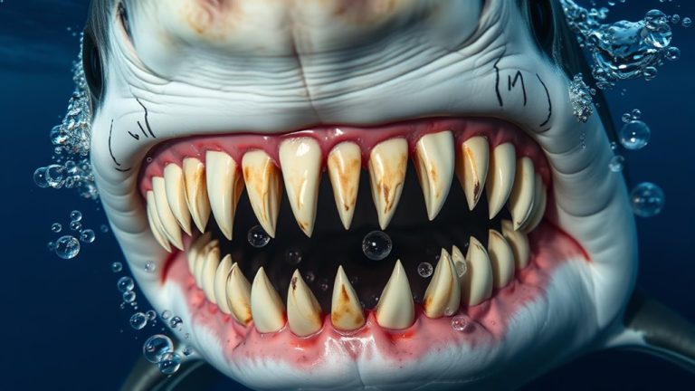shark teeth do not move
