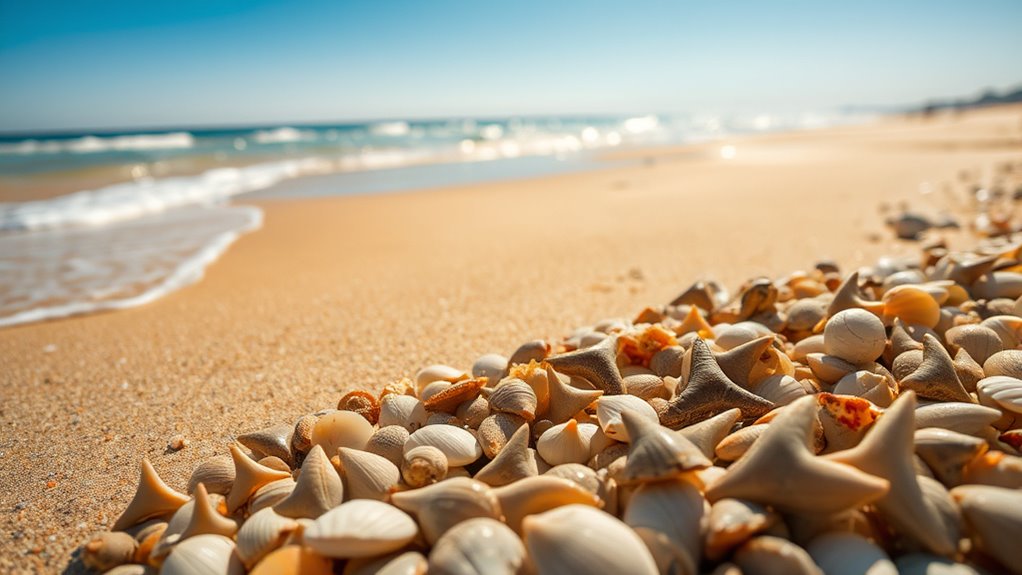 shark tooth beach hunting
