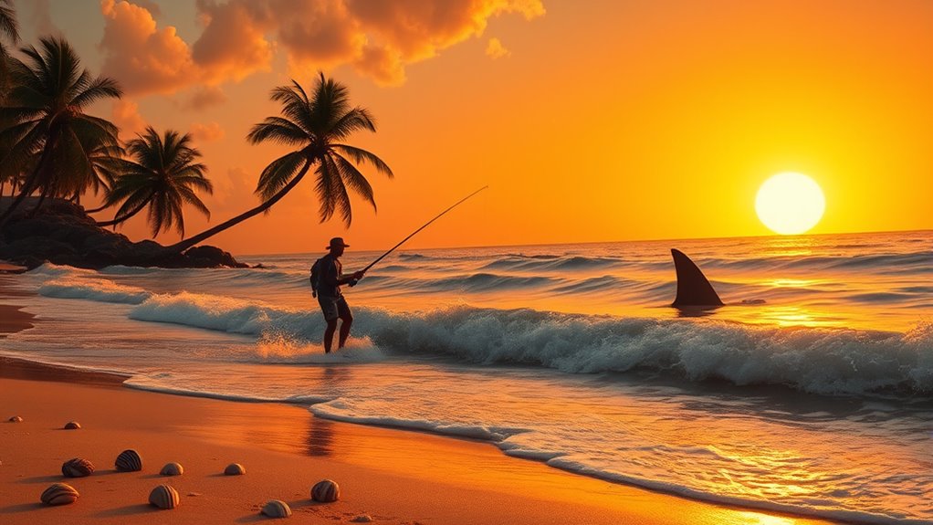 sharks active summer evenings