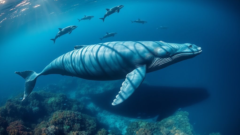 size shields blue whales