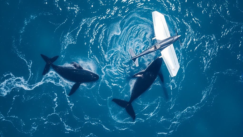 spotting whales from above