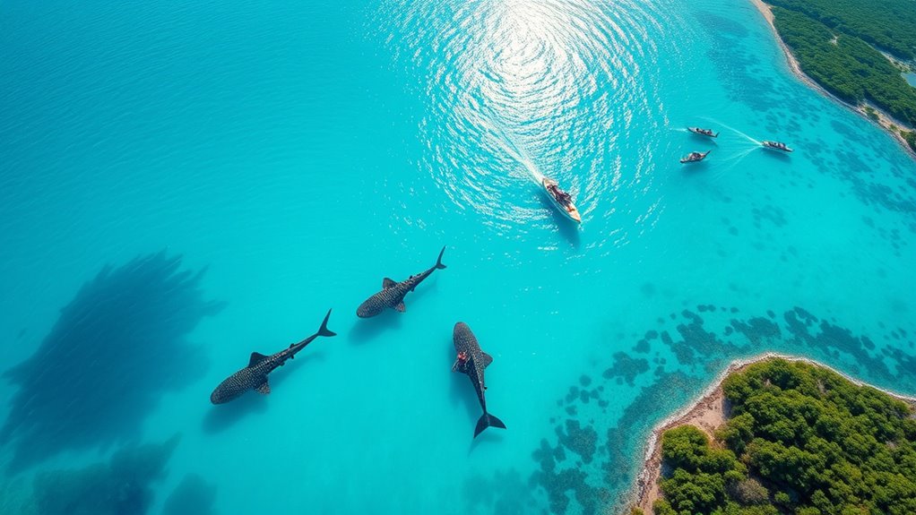 summer whale shark snorkeling