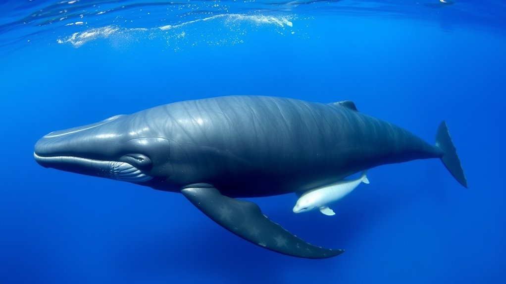 tiny to massive whale calves