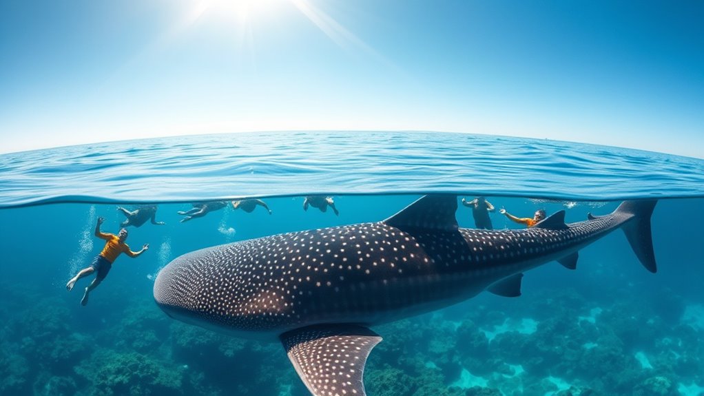 top whale shark swimming spots