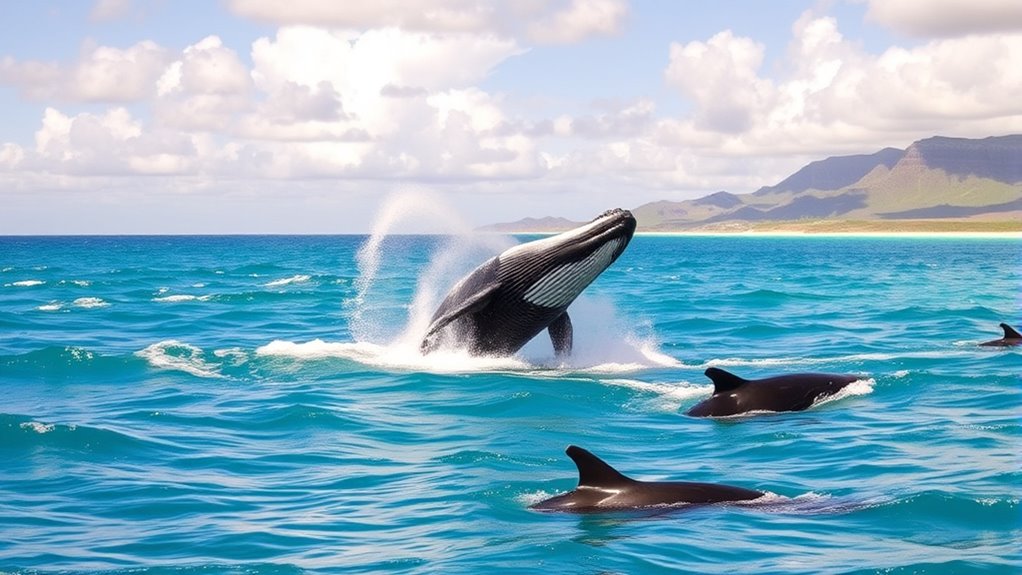 whale behaviors vary seasonally