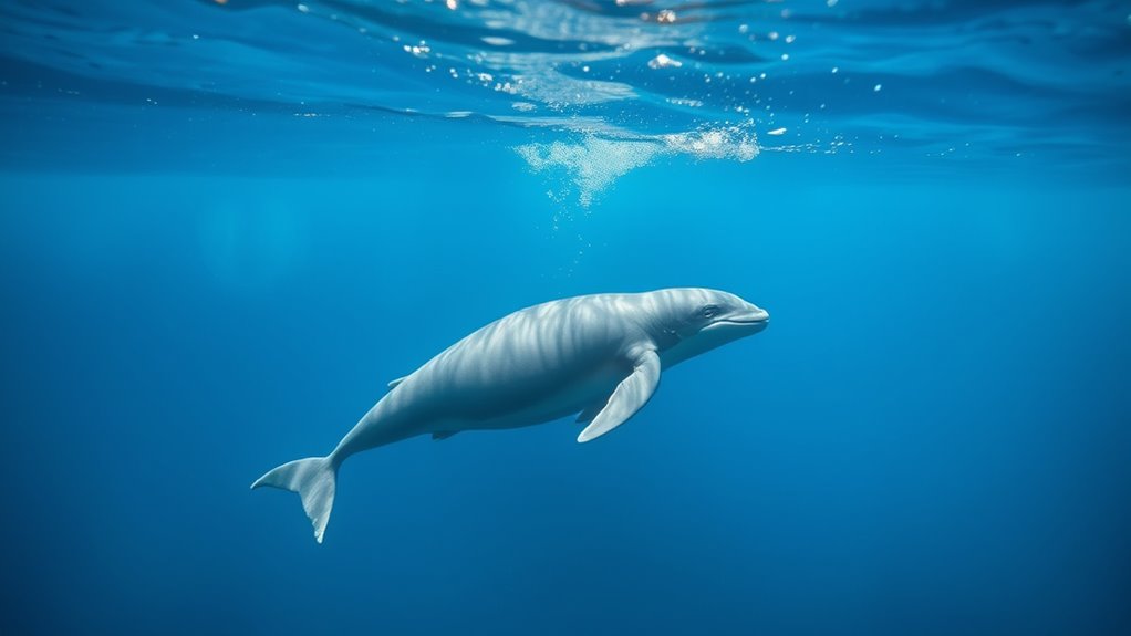 whale calves diverse sizes