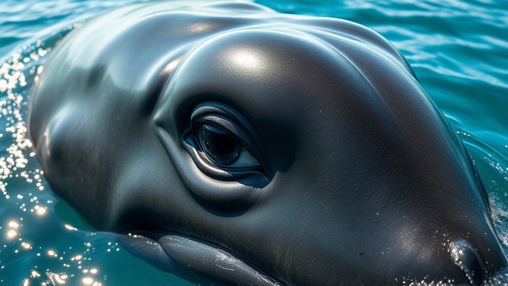 whale eye animal gaze alert
