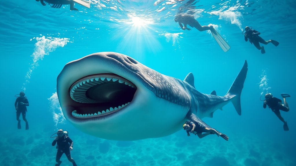 whale shark cannot swallow humans