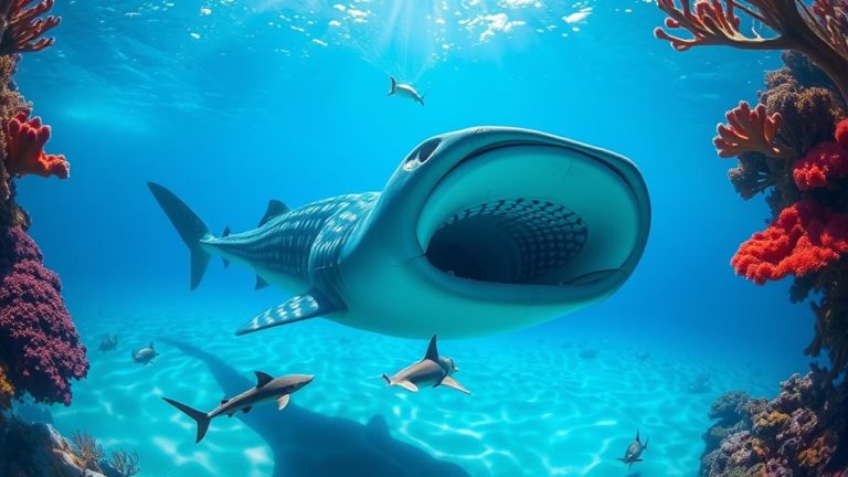 whale shark mouth size