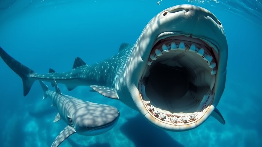 whale shark s large mouth