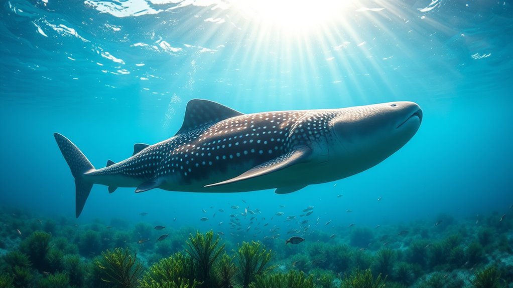 whale sharks are omnivorous