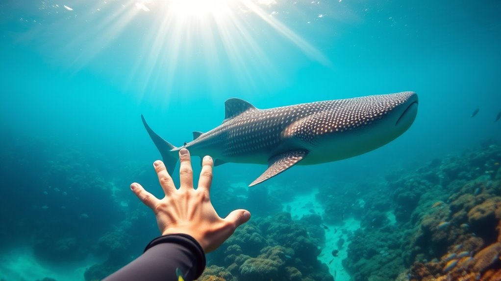 whale sharks near bagans