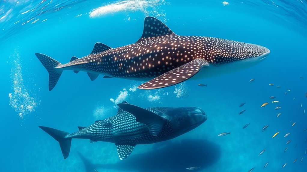 whale sharks not larger